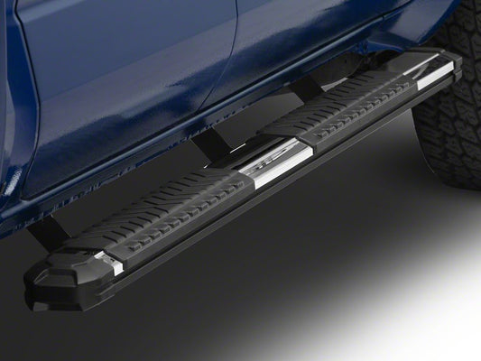 Barricade Saber 5-Inch Side Step Bars; 304 Stainless (24-25 Tacoma Double Cab)