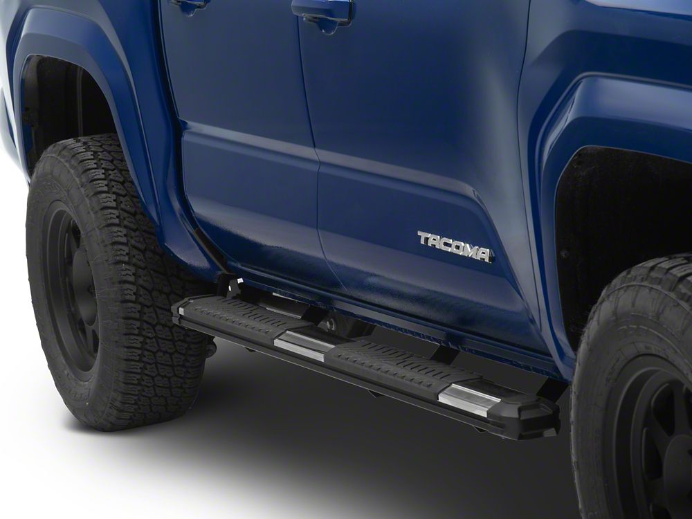 Barricade Saber 5-Inch Side Step Bars; 304 Stainless (24-25 Tacoma Double Cab)