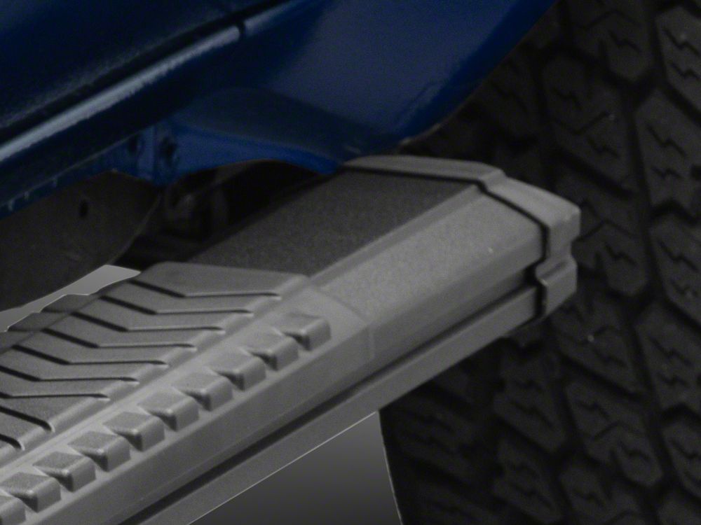 Barricade Saber 5-Inch Side Step Bars; Fine Textured Black (24-25 Tacoma Double Cab)