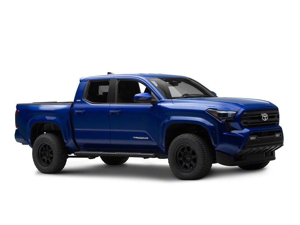 Barricade Saber 5-Inch Side Step Bars; Fine Textured Black (24-25 Tacoma Double Cab)