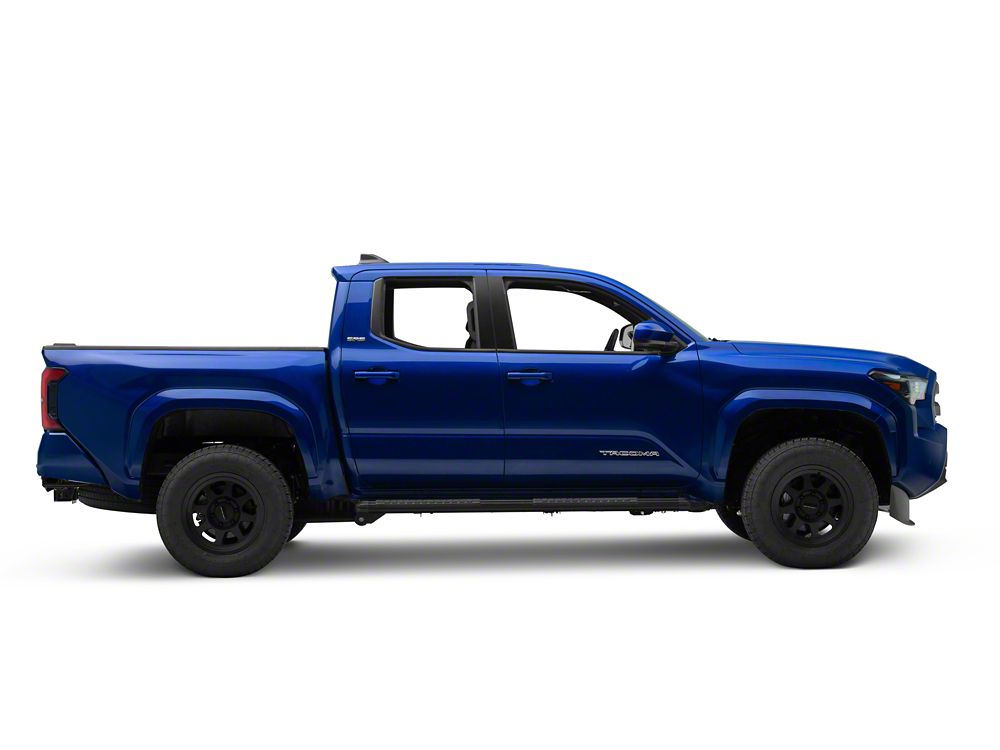 Barricade Saber 5-Inch Side Step Bars; Fine Textured Black (24-25 Tacoma Double Cab)