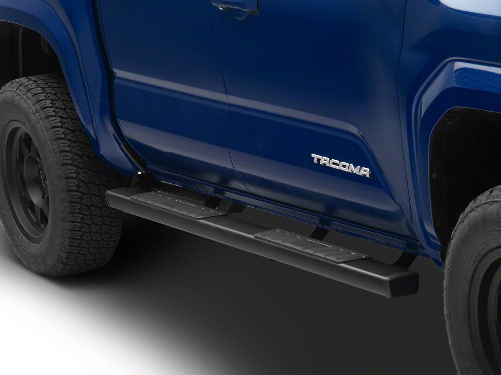 Barricade T4 Side Step Bars; Black (24-25 Tacoma Double Cab)