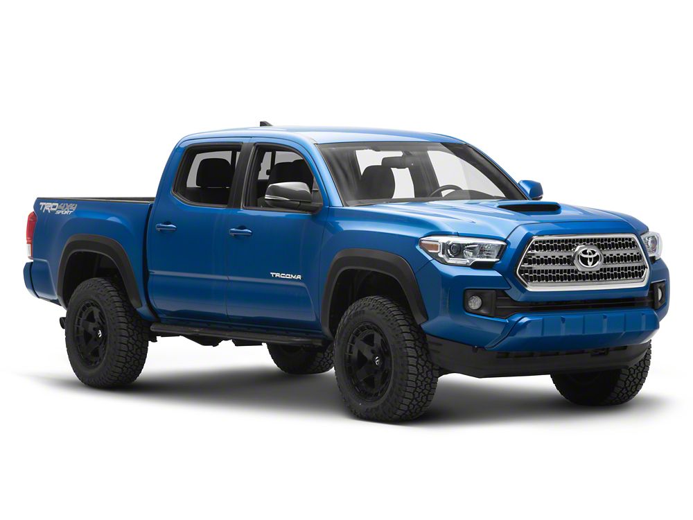 Barricade Formed HD Running Boards; Textured Black (05-23 Tacoma Double Cab)