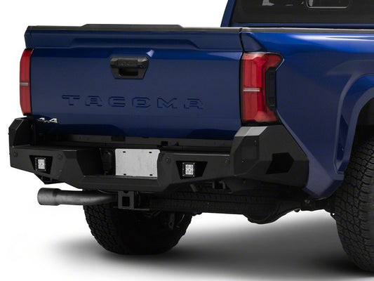 Barricade HD Rear Bumper with LED Lights; Textured Black (24-26 Tacoma)
