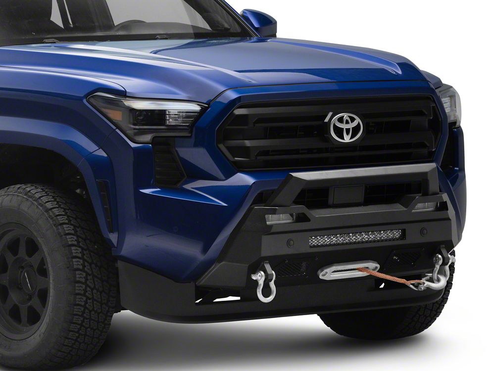 Barricade Stubby HD Front Bumper with Winch Mount and 20-Inch LED Light Bar (24-26 Tacoma)