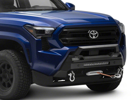 Barricade Stubby HD Front Bumper with Winch Mount and 20-Inch LED Light Bar (24-26 Tacoma)