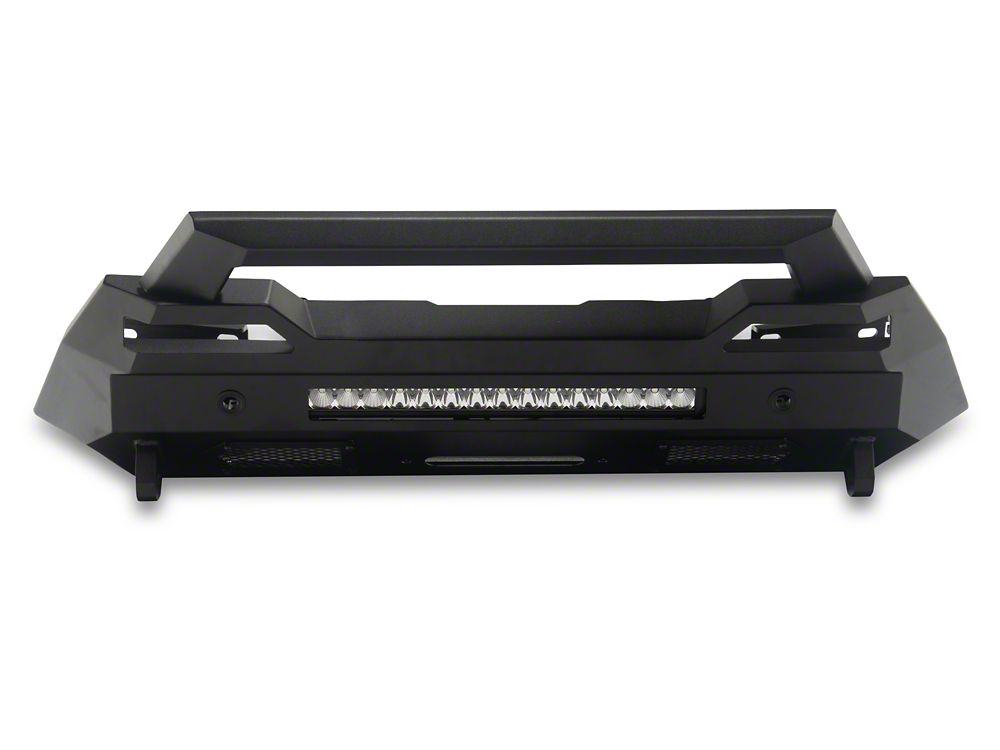 Barricade Stubby HD Front Bumper with Winch Mount and 20-Inch LED Light Bar (24-26 Tacoma)