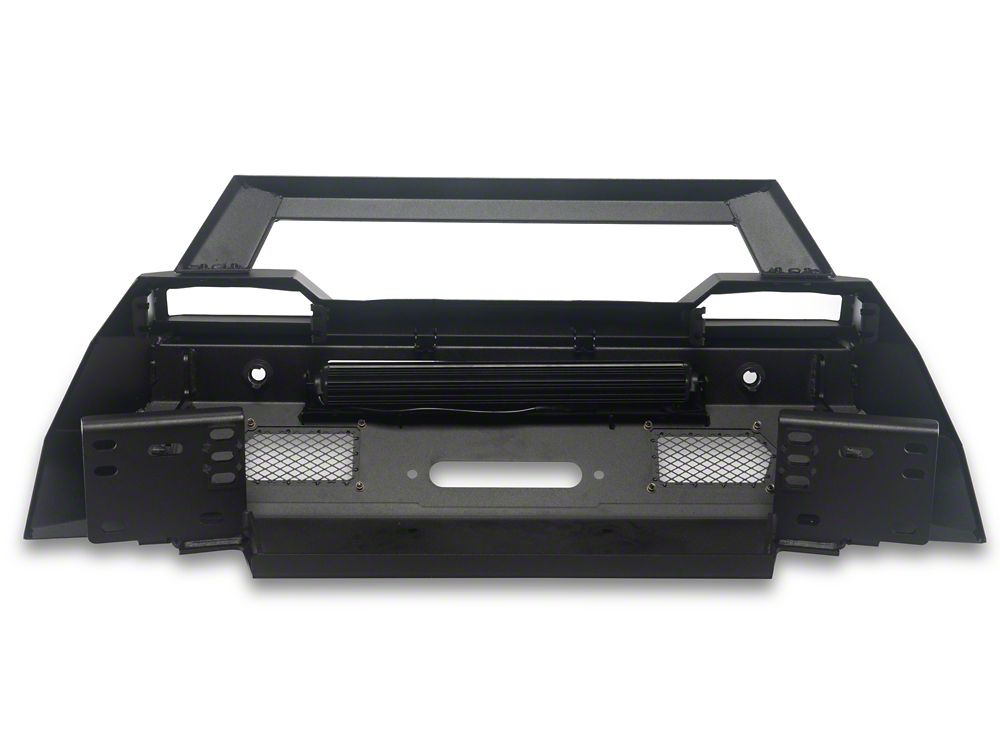 Barricade Stubby HD Front Bumper with Winch Mount and 20-Inch LED Light Bar (24-26 Tacoma)
