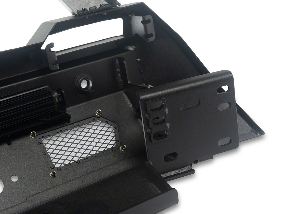 Barricade Stubby HD Front Bumper with Winch Mount and 20-Inch LED