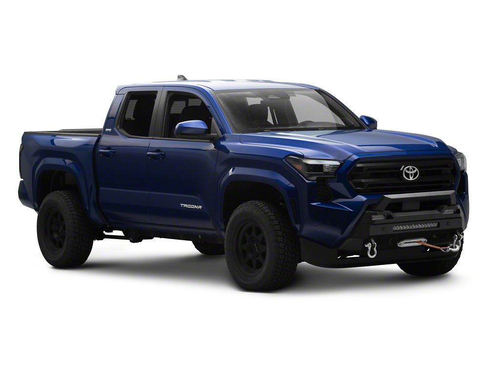 Barricade Stubby HD Front Bumper with Winch Mount and 20-Inch LED Light Bar (24-26 Tacoma)