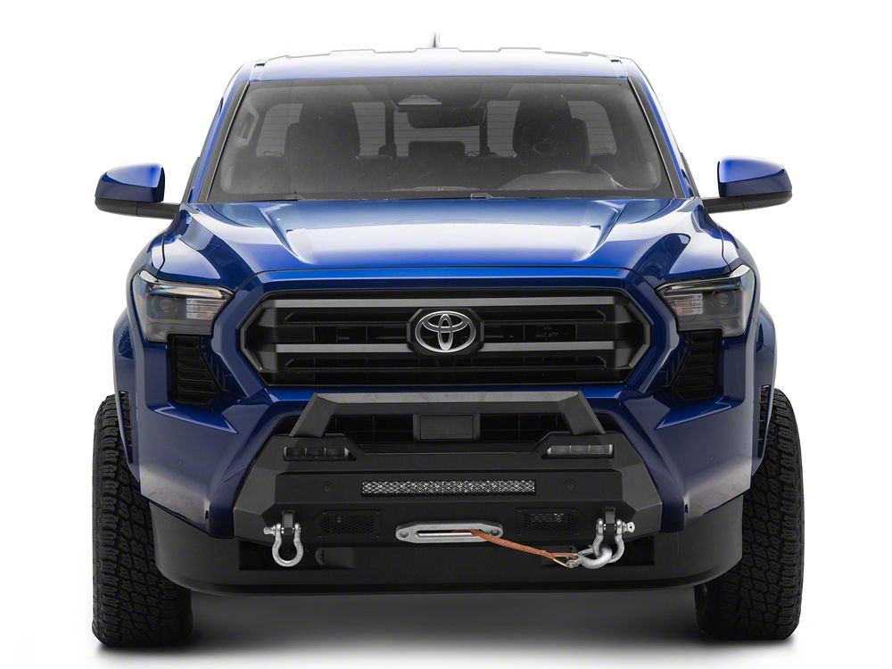 Barricade Stubby HD Front Bumper with Winch Mount and 20-Inch LED Light Bar (24-26 Tacoma)