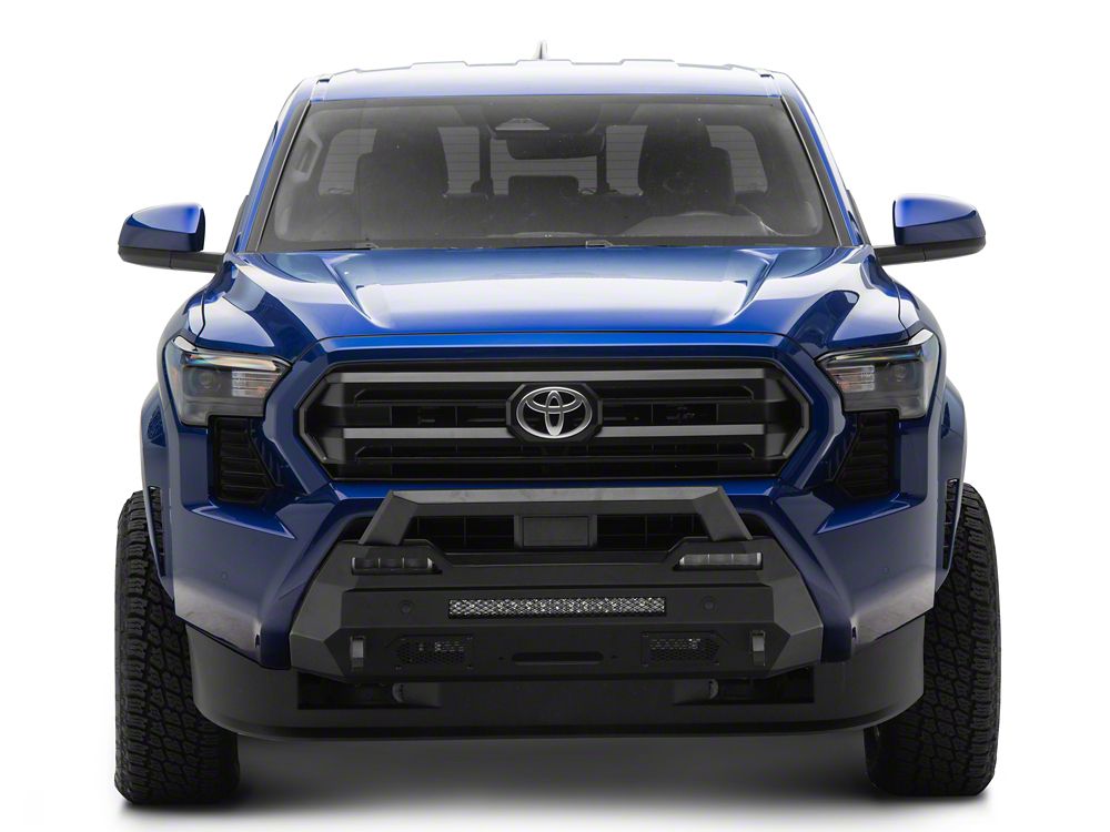 Barricade Stubby HD Front Bumper with Winch Mount and 20-Inch LED Light Bar (24-26 Tacoma)