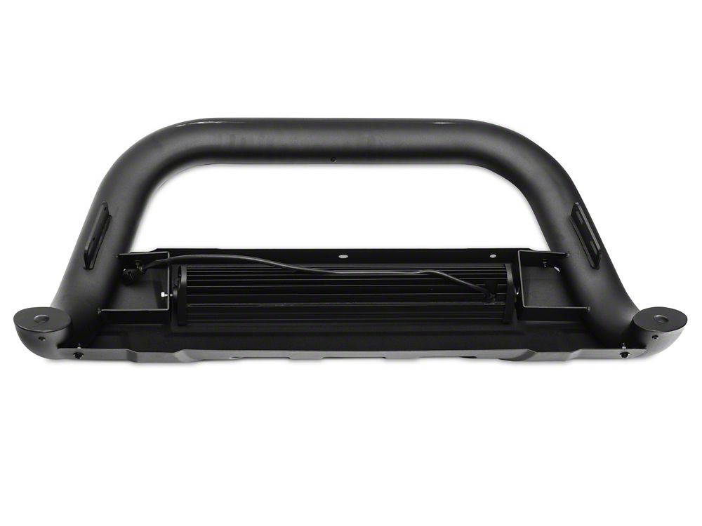 Barricade 3.50-Inch Bull Bar with Skid Plate and 20-Inch LED Light Bar; Textured Black (07-21 Tundra)