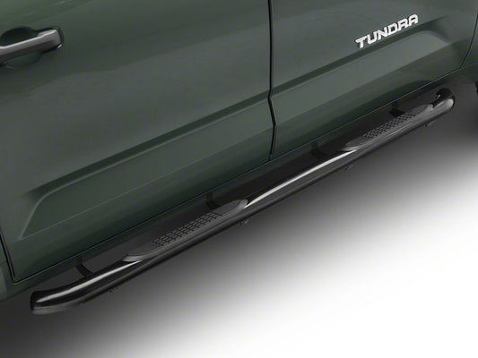 Barricade 3-Inch Side Step Bars; Black (22-25 Tundra CrewMax)