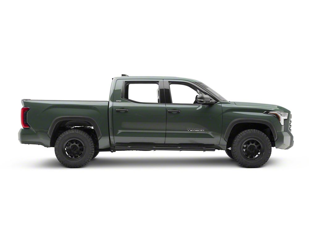 Barricade 5-Inch Oval Straight End Side Step Bars; Black (22-25 Tundra CrewMax)