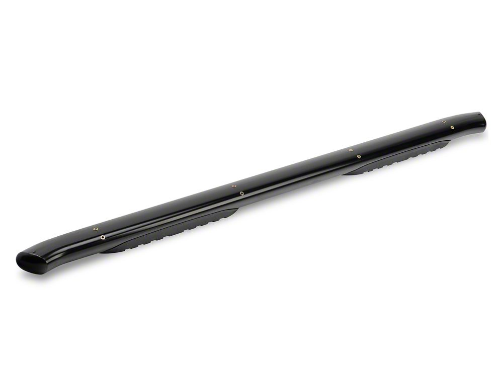 Barricade 5-Inch Oval Bent End Side Step Bars; Black (22-25 Tundra CrewMax)