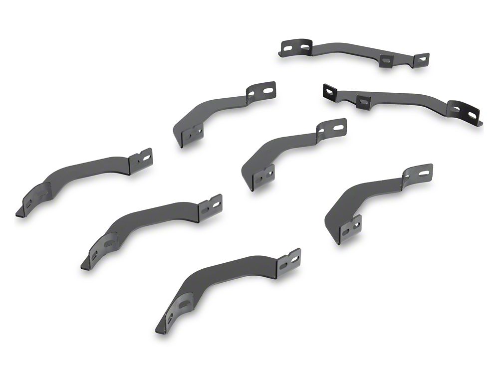 Barricade 5-Inch Oval Bent End Side Step Bars; Black (22-25 Tundra CrewMax)