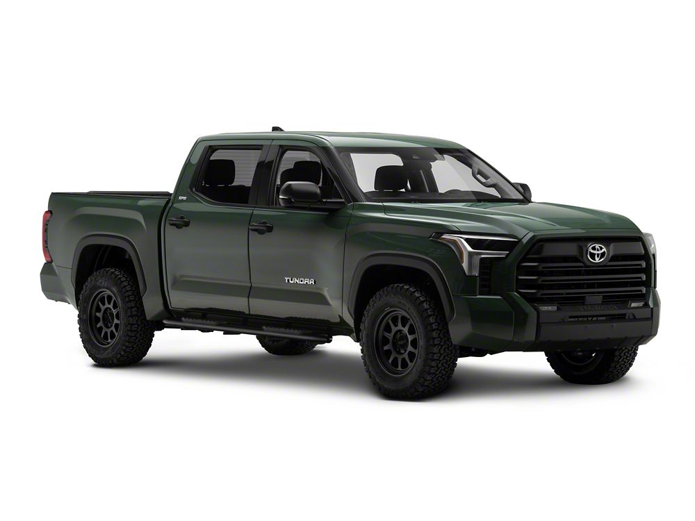 Barricade 5-Inch Oval Bent End Side Step Bars; Black (22-25 Tundra CrewMax)