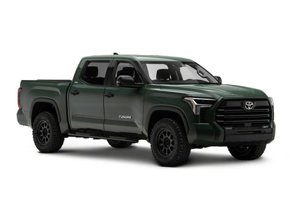 Barricade 5-Inch Oval Bent End Side Step Bars; Black (22-25 Tundra CrewMax)