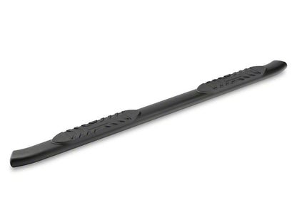 Barricade 5-Inch Oval Bent End Side Step Bars; Textured Black (22-25 Tundra CrewMax)