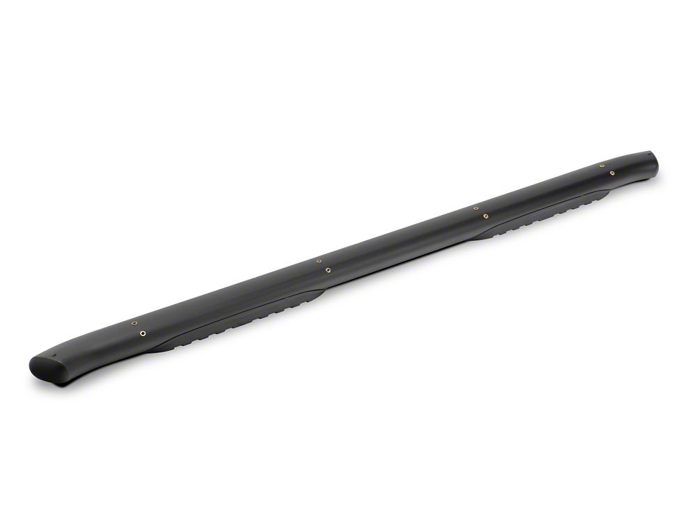 Barricade 5-Inch Oval Bent End Side Step Bars; Textured Black (22-25 Tundra CrewMax)
