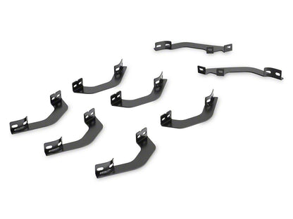 Barricade 5-Inch Oval Bent End Side Step Bars; Textured Black (22-25 Tundra CrewMax)