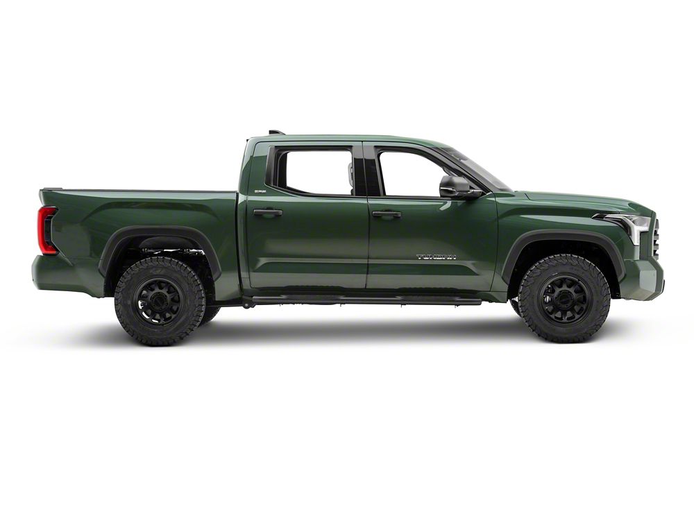 Barricade 5-Inch Oval Bent End Side Step Bars; Textured Black (22-25 Tundra CrewMax)