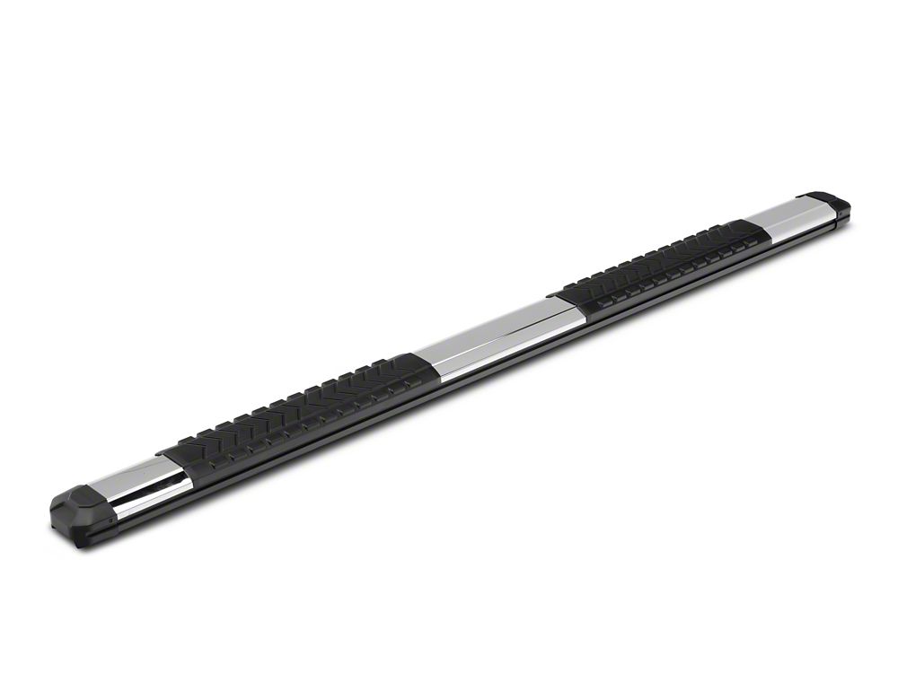 Barricade Saber 5-Inch Aluminum Side Step Bars; Stainless Cover Plates (22-25 Tundra CrewMax)