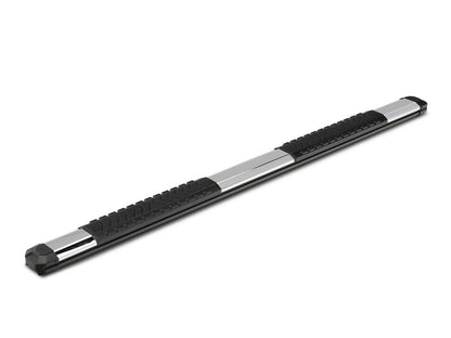 Barricade Saber 5-Inch Aluminum Side Step Bars; Stainless Cover Plates (22-25 Tundra CrewMax)