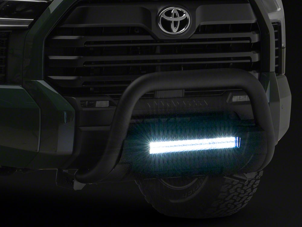 Barricade 3.50-Inch Bull Bar with Formed Skid Plate and LED Light Bar; Textured Black (22-25 Tundra, Excluding Hybrid)