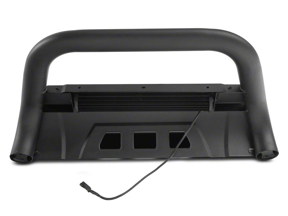 Barricade 3.50-Inch Bull Bar with Formed Skid Plate and LED Light Bar; Textured Black (22-25 Tundra, Excluding Hybrid)