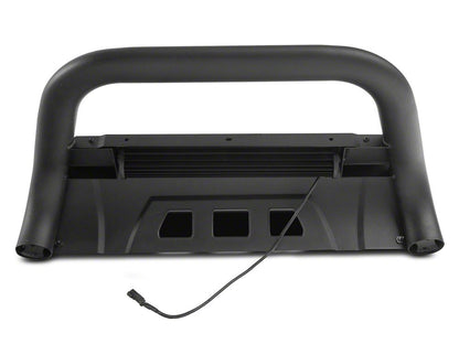 Barricade 3.50-Inch Bull Bar with Formed Skid Plate and LED Light Bar; Textured Black (22-25 Tundra, Excluding Hybrid)