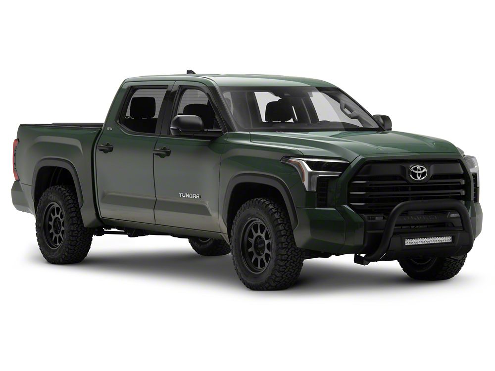 Barricade 3.50-Inch Bull Bar with Formed Skid Plate and LED Light Bar; Textured Black (22-25 Tundra, Excluding Hybrid)