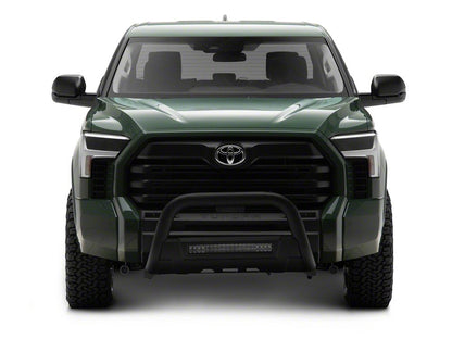 Barricade 3.50-Inch Bull Bar with Formed Skid Plate and LED Light Bar; Textured Black (22-25 Tundra, Excluding Hybrid)