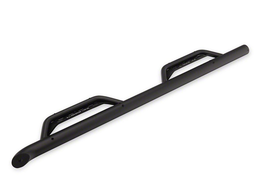 Barricade Tubular Drop Steps; Fine Textured Black Finish (22-25 Tundra Double Cab)