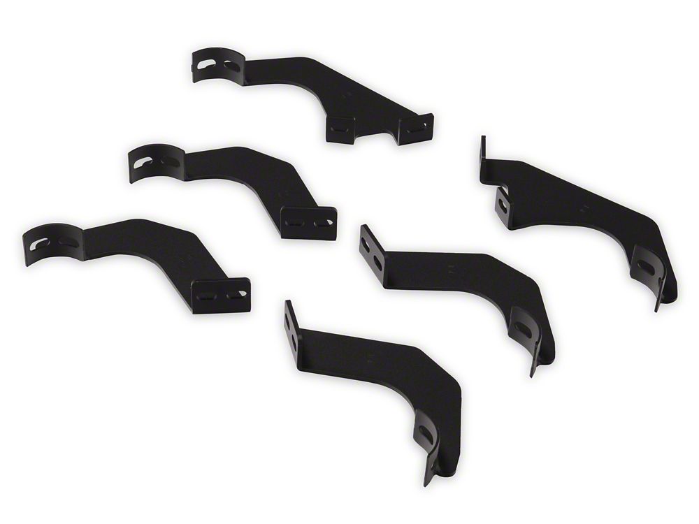 Barricade Tubular Drop Steps; Fine Textured Black Finish (22-25 Tundra Double Cab)