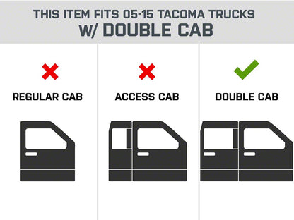 Barricade HD Drop Side Step Bars (05-23 Tacoma Double Cab)