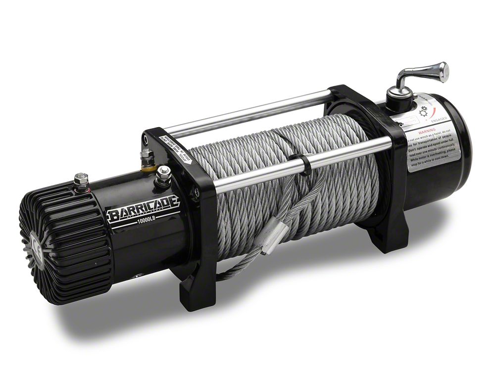 Barricade 10,000 lb. Winch with Wireless Control (Universal; Some Adaptation May Be Required)